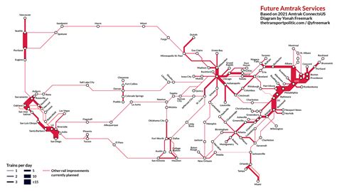 Amtrak Current And Future Service Plan Diagrams The Transport Politic