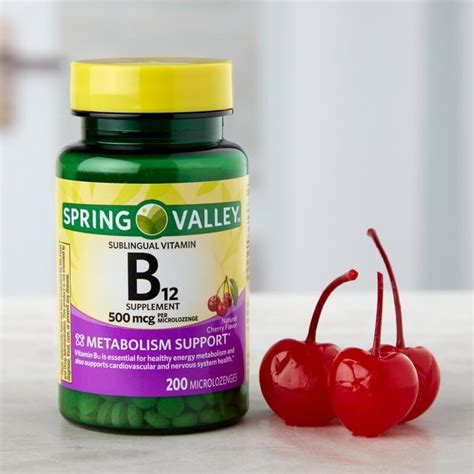 Vitamina B12 Sublingual Spring Valley 200 Tab 390