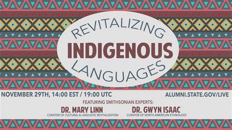 Revitalizing Indigenous Languages Youtube
