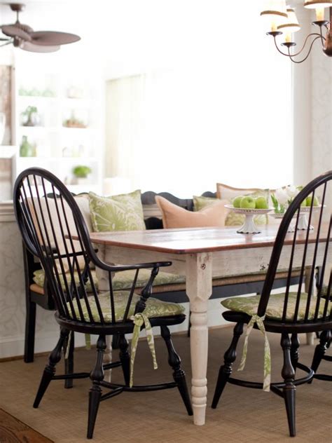 Select from premium sitting chair images of the highest quality. Black Windsor Chairs Around Country Dining Table | HGTV