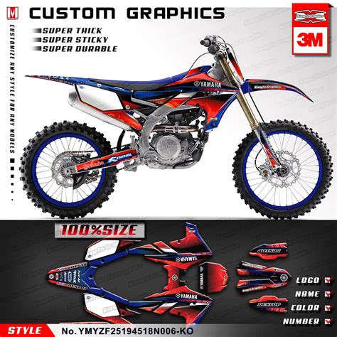 Kungfu Graphics Vinyl Stickers Custom Wrap For Yamaha Yz450f Yz250f