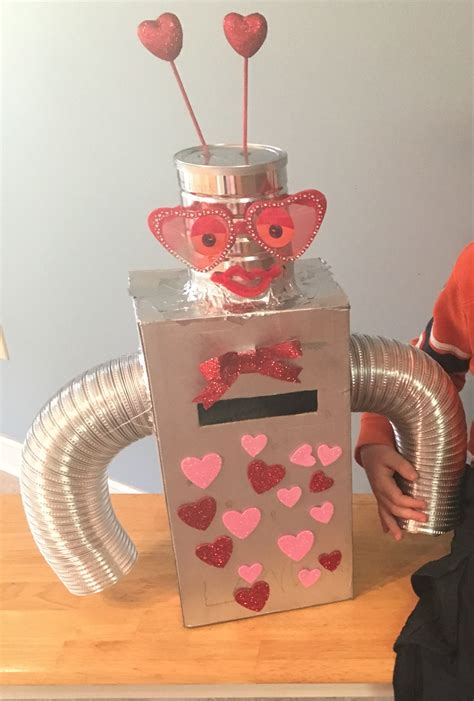 Diy Robot Valentines Day Box Valentine Day Boxes Valentines Diy