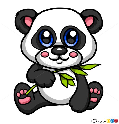 Panda Drawing How To Draw Cute Anime Animals