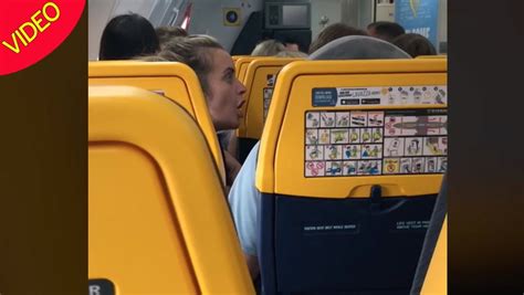 Ryanair Passengers Foul Mouthed Rant During Tenerife Flight Before Claiming She Works For