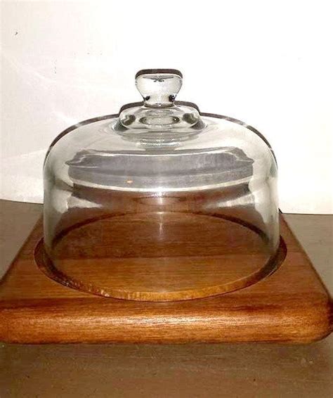 Mid Century Teak Wood Cheese Board Goodwood Teak Cheese Board With Glass Dome Cover Teak Wood