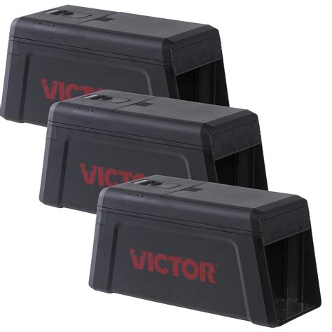 Victor Black Electronic Rat Trap 3 Pack