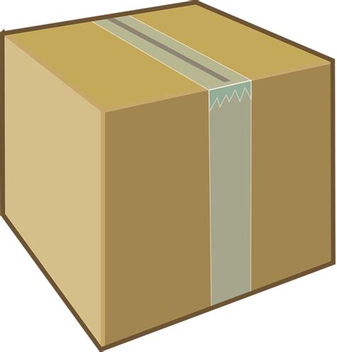Cardboard Box Brown · Free vector graphic on Pixabay