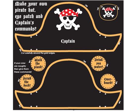 Pirate Hat And Eye Patch Craft Kit Believe You Pirate Hats