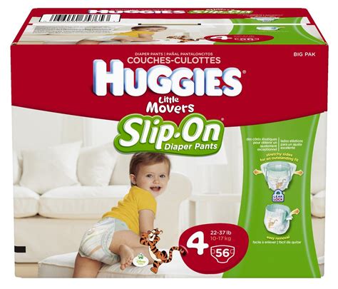 Huggies Little Movers Slip On Diapers Size 4 56 Count Free Shipping