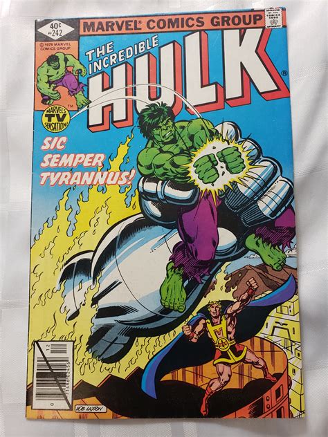 1979 The Incredible Hulk Comic Book Original Vintage Retro Etsy