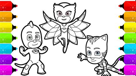 How To Draw Owlette Pj Masks Drawing And Coloring Owlette Drawing For