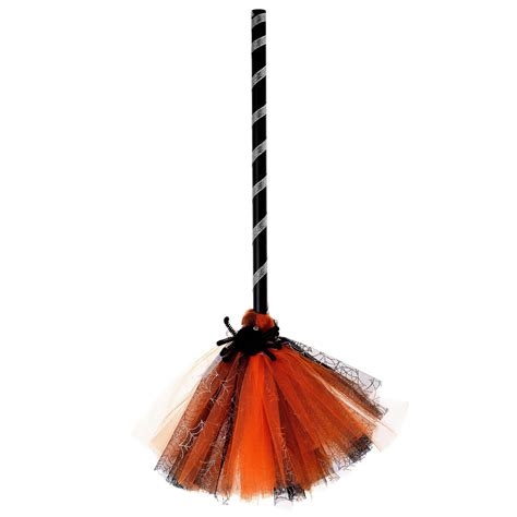 Qifei 1pc Halloween Witch Broom Plastic Witch Broomstick Kids Broom