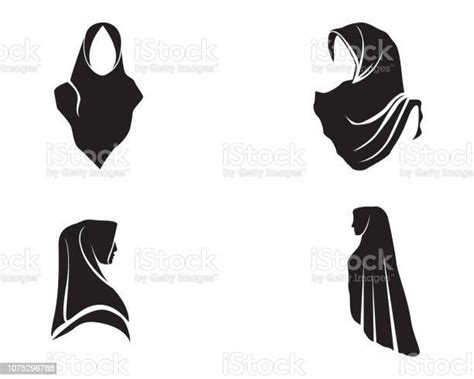 Hijab Women Black Vector Stock Illustration Download Image Now Istock