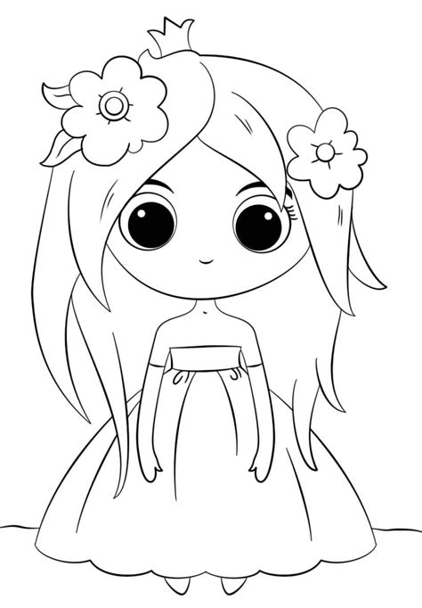Dibujos de Kawaii para Colorear. Imprimir caracteres inusuales