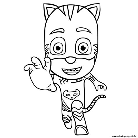 Pj Maskss Catboy Connor Coloring Page Printable