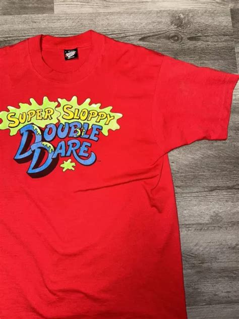 vintage super sloppy double dare rare nickelodeon shirt 100 00 picclick