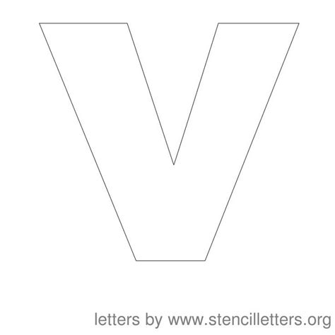 10 Inch Uppercase Stencil Letters