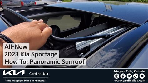 All New 2023 Kia Sportage How To Use Your Panoramic Sunroof Youtube