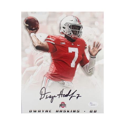 Dwayne haskins projects as a prototypical pocket passer in the nfl. Dwayne Haskins Autographed Ohio State 8x10 Photo - JSA COA ...