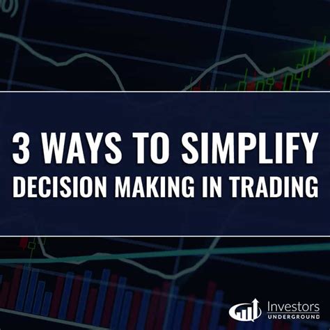 3 Ways To Simplify Decision Making In Day Trading