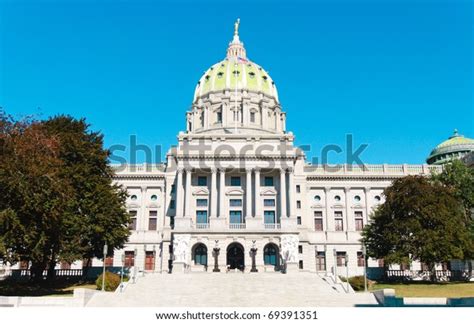Pennsylvania State Capitol Building Green Dome Stock Photo Edit Now
