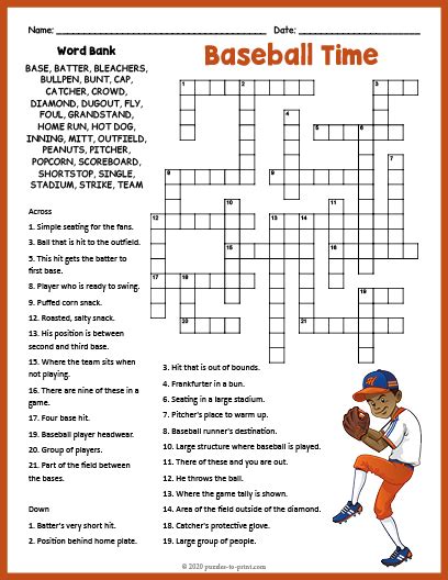 Baseball Crossword