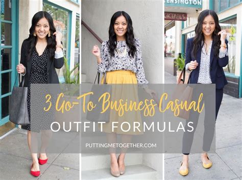 Three Go To Business Casual Outfit Formulas For Everyday Workwear