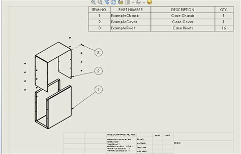 Solidworks Tutorial Drawings With Exploded Assembly View And Bill Of