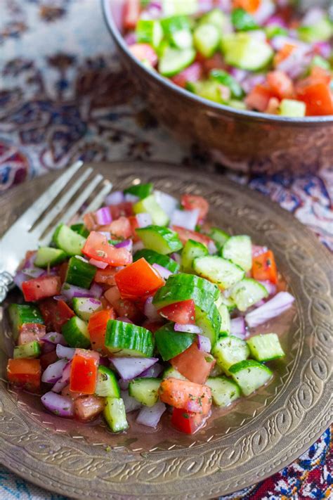 Salad Shirazi Persian Cucumber Tomato Salad Unicorns In The Kitchen