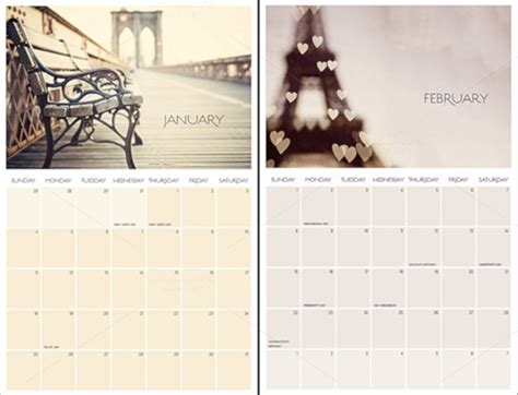 Free 13 Photo Calendar Templates In Psd Eps Ai Pdf