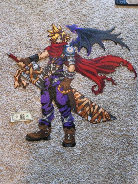 Cloud Strife From Final Fantasy VII But The Sprite Is From Kingdom
