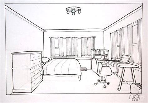 Bedroom Design Drawing Beautiful Image Drawing Skill