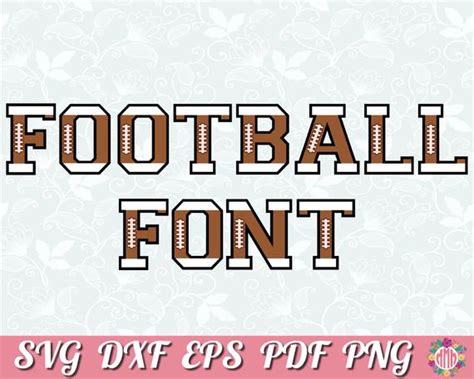 Football Font With Flowers And Butterflies In The Background
