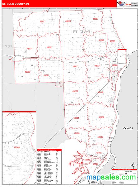 Maps Of St Clair County Michigan