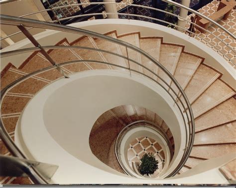 A Beautiful Spiral Staircase In The Banco Macro In Paginas Argentina