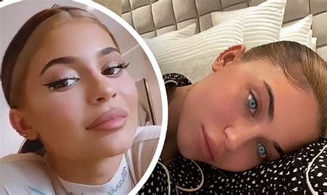 Kylie Jenner Hypnotizes With Blue Eyes While Lounging On The Couch