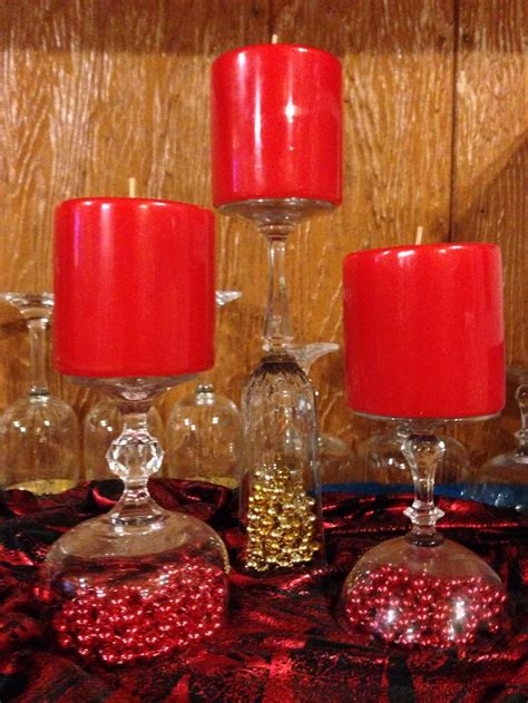 Wine Glass Candle Holders Wine Glass Candle Holder Wine Glass Candle