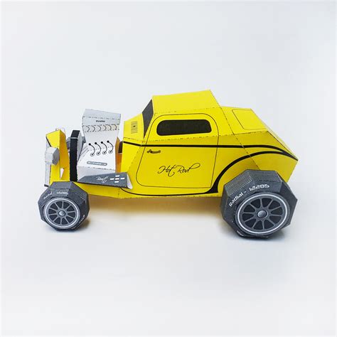 Diy Paper Car 3d Papercraft 22889 Printables Design Bundles