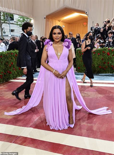 Met Gala 2022 Mindy Kaling Is A Vision In A Lilac Gown With A Plunging