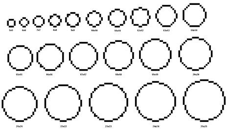 Added a wide mode feature to help show more of the circle. How to make pixel/cross stitch circles | Minecraft circles ...