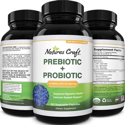 Prebiotics And Probiotics Gut Health Supplement Acidophilus Probiotic