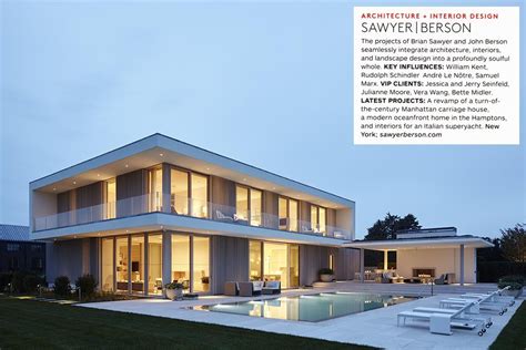Architectural Digest 100 2016 Projects Sawyer Berson
