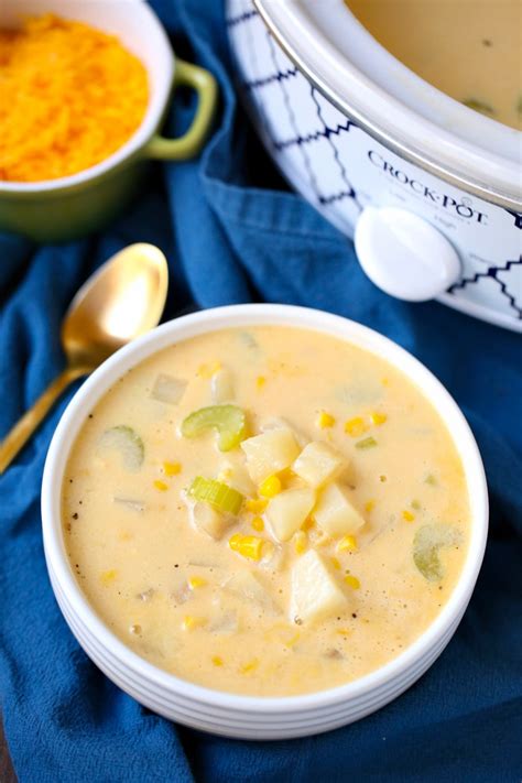 Easy Slow Cooker Potato Soup Recipe April Golightly