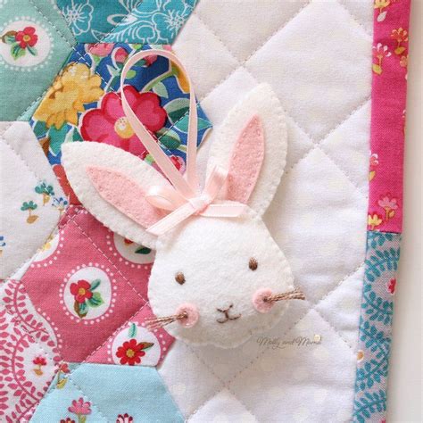 There are bunny bags, bunny softies, bunny applique designs, and more. FELT RABBIT PDF Pattern - 'Rosie Rabbit' Easter ornament ...