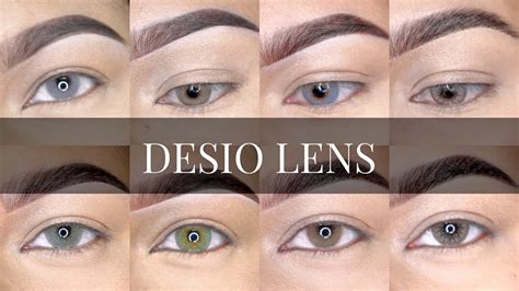 Desio Lenses On Dark Brown Eyes Part Colours Youtube