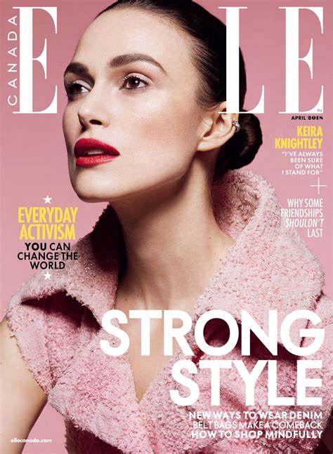 Keira Knightley In Elle Magazine Canada April 2018 Hawtcelebs