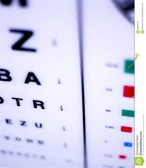 Optician Eye Test Chart Stock Photo Image Of Concept 92805170