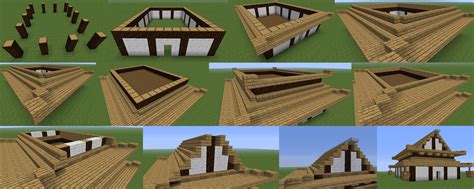 Low, middle, high, and supreme class houses. Japanese Building Style in Minecraft | Cool minecraft ...