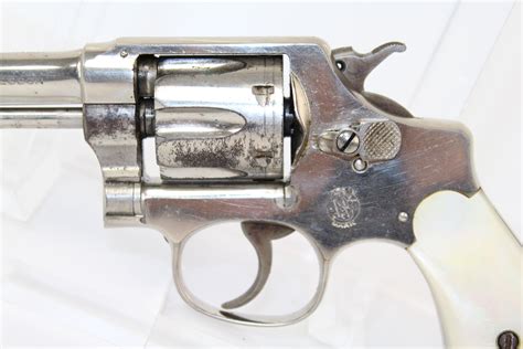 Sandw Smith And Wesson Hand Ejector Revolver Fch Antique Candr Firearms 002