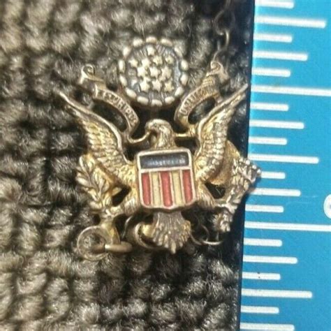 Vintage Ww2 Us Army Sweetheart Pin Sterling Tie Tack 93c Ebay
